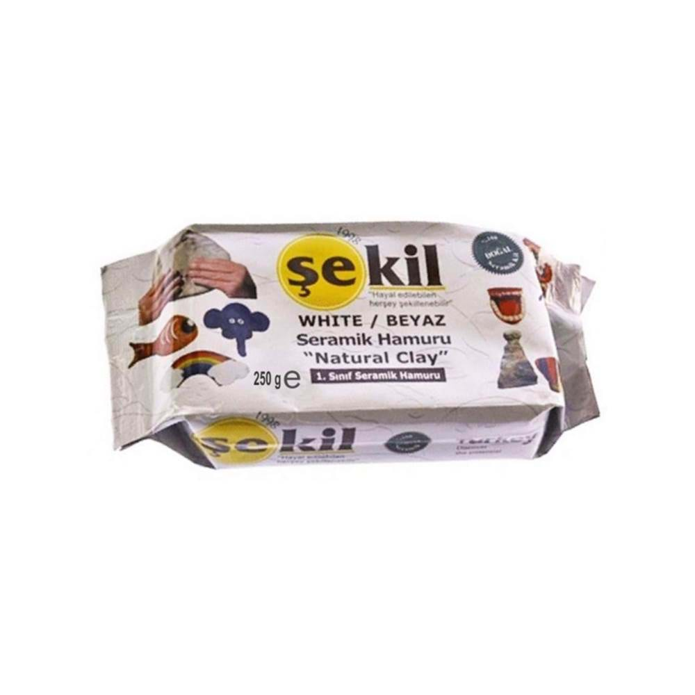 ŞEKİL KİL SERAMİK HAMURU BEYAZ 250GR