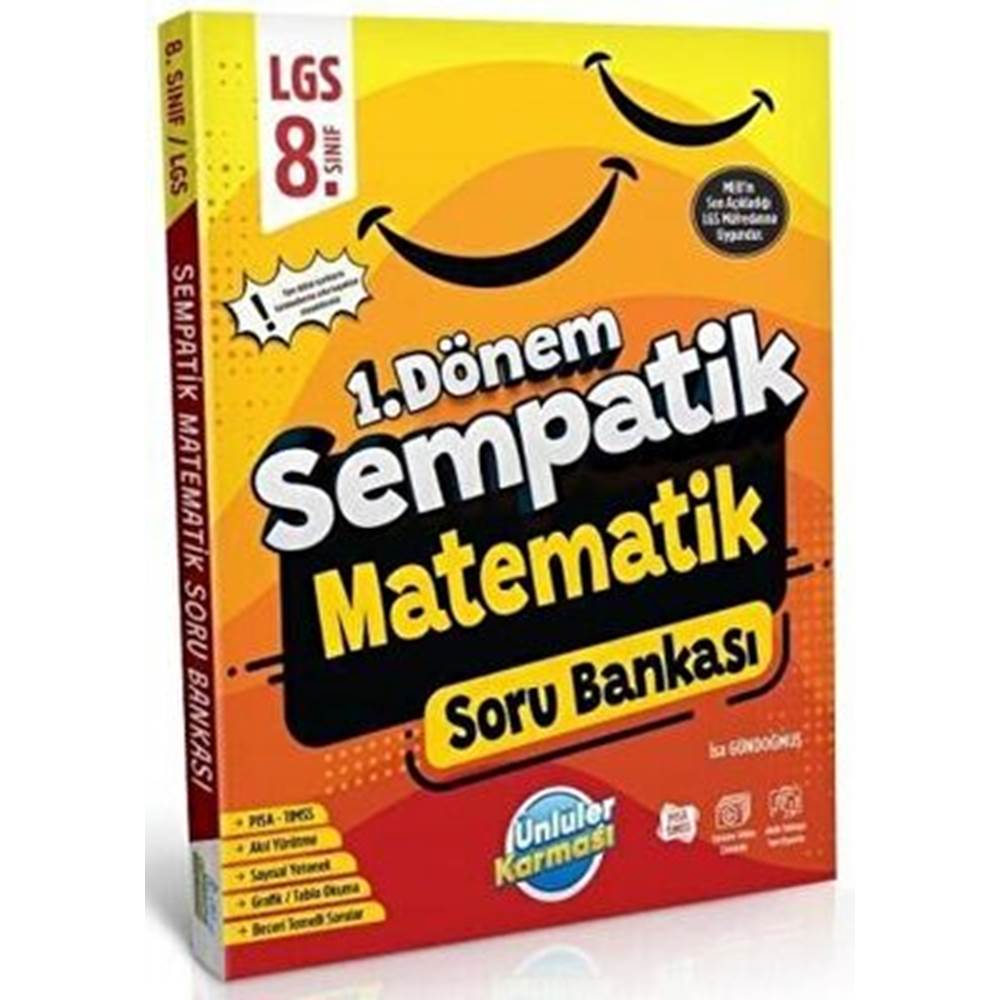 Ünlüler Karması 8. Sınıf LGS Matematik 1. Dönem Sempatik Soru Bankası