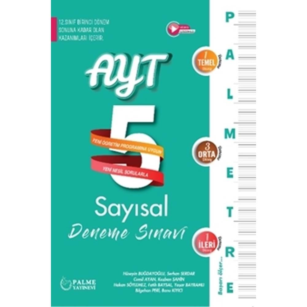 Palmetre Yks 1.Dönem Ayt 5 Deneme Sınavı Sayısal