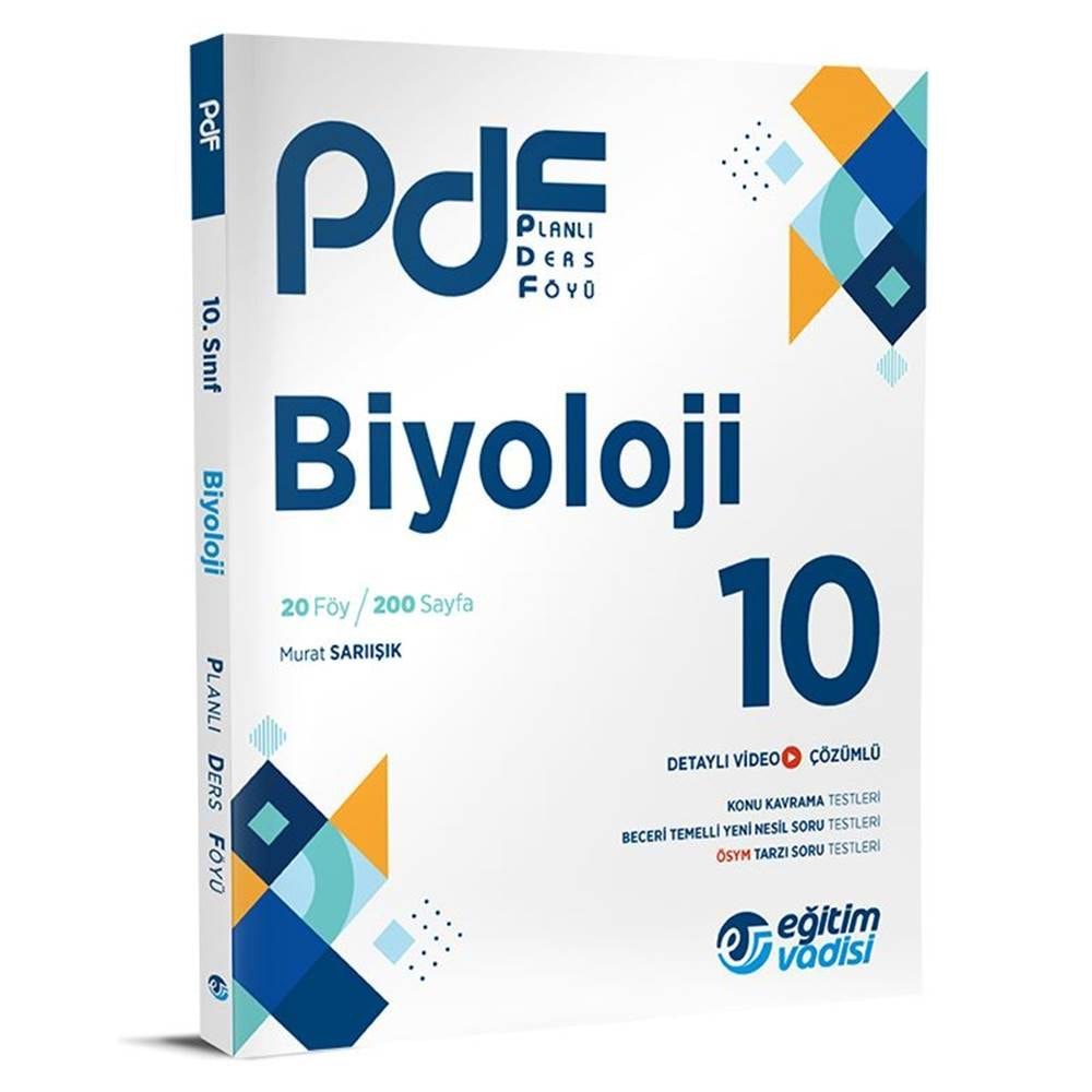 Eğitim Vadisi 10. Sınıf Biyoloji PDF Planlı Ders Föyü