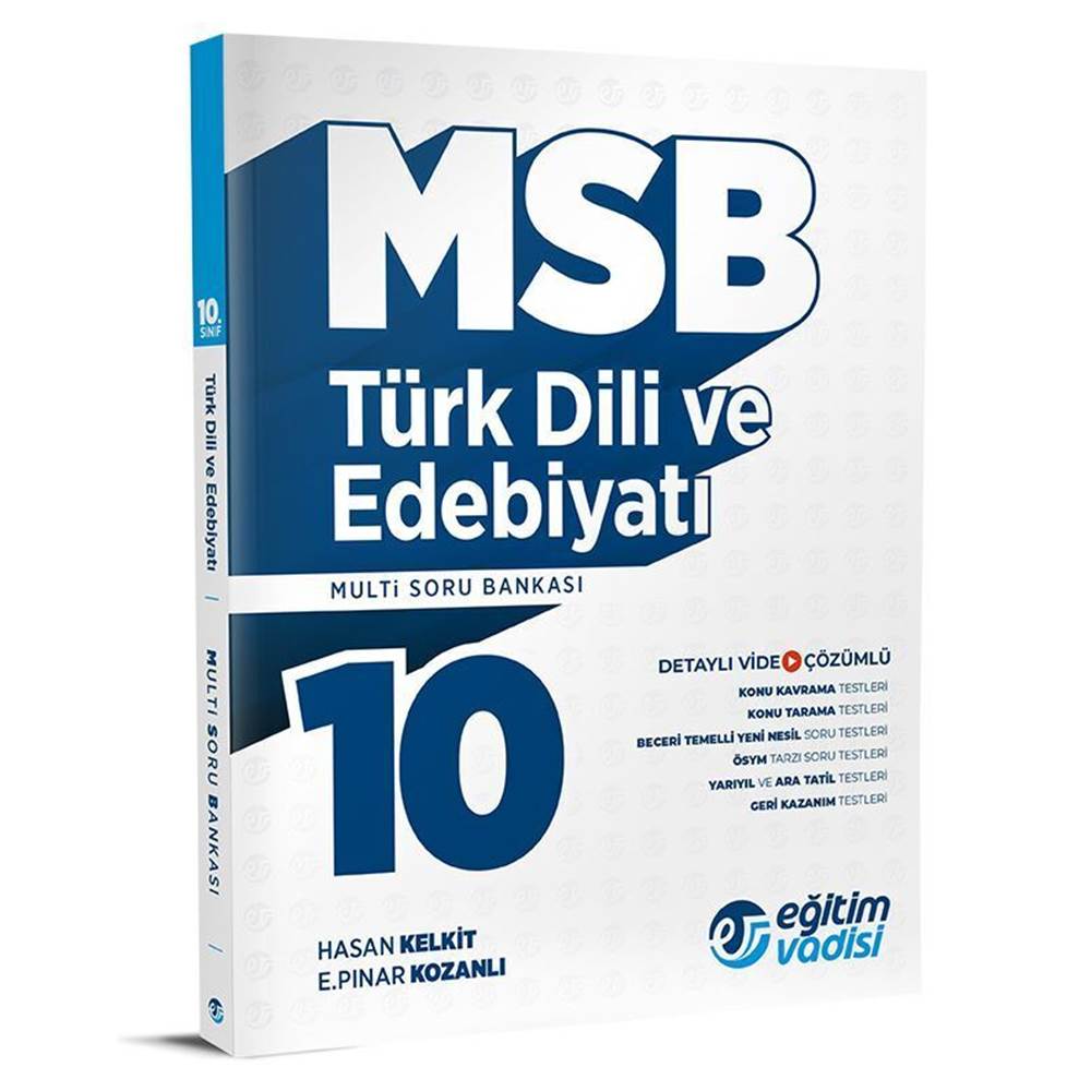 Eğitim Vadisi 10. Sınıf Türk Dili ve Edebiyatı MSB Multi Soru Bankası