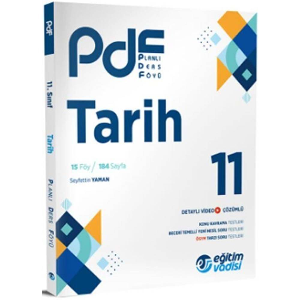 Eğitim Vadisi 11. Sınıf Tarih PDF Planlı Ders Föyü