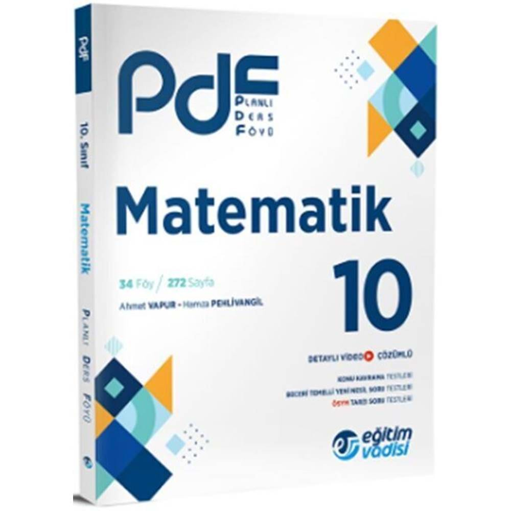 Eğitim Vadisi 10. Sınıf Matematik PDF Planlı Ders Föyü