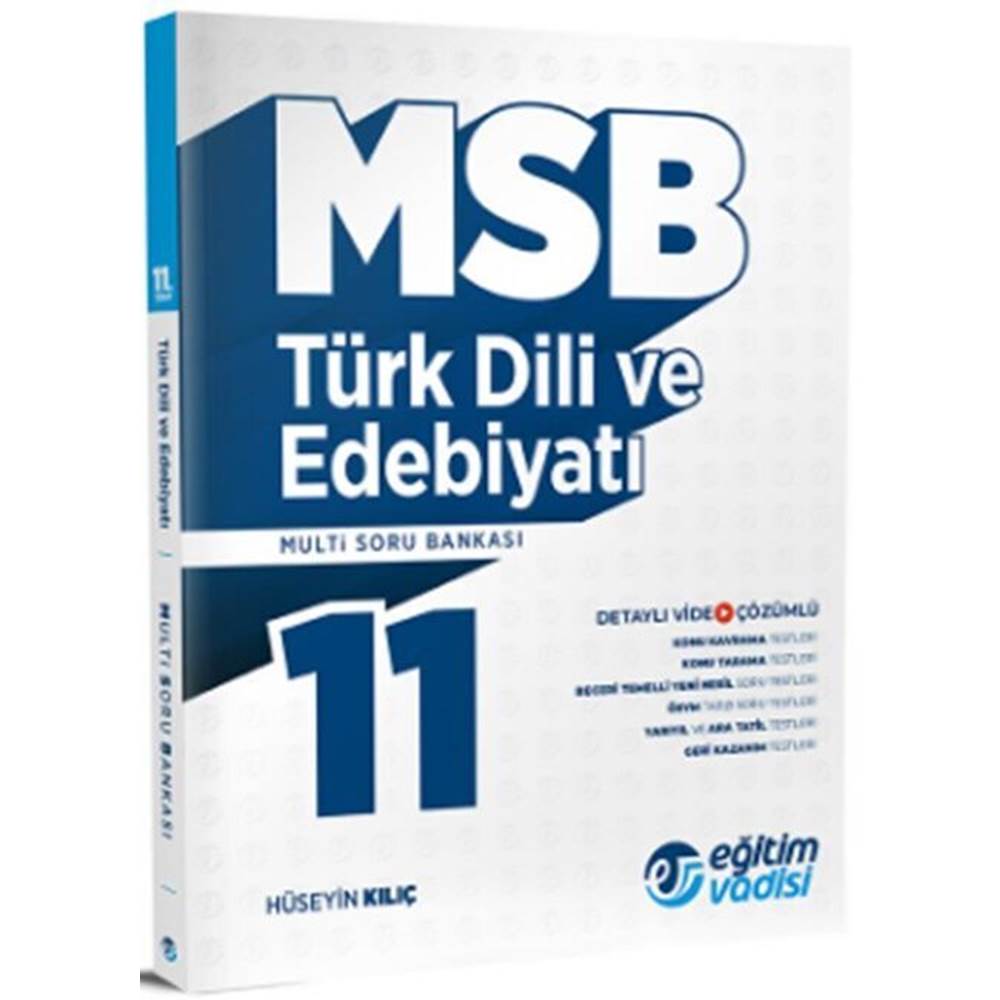 Eğitim Vadisi 11. Sınıf Türk Dili ve Edebiyatı MSB Multi Soru Bankası