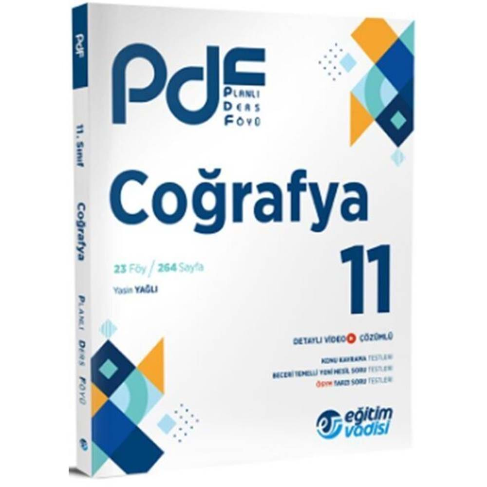 11. Sınıf Coğrafya PDF Planlı Ders Föyü Eğitim Vadisi