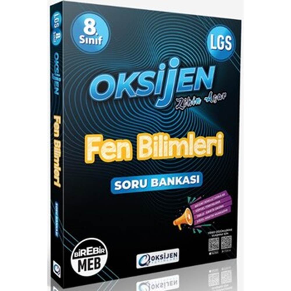 OKSİJEN 8. SINIF FEN BİLİMLERİ SORU BANKASI