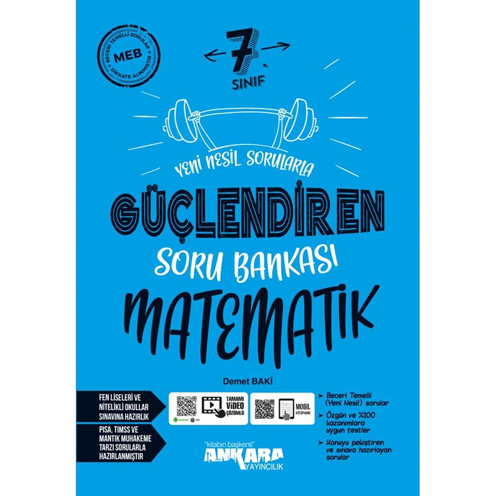 Ankara 7. Sınıf Matematik Güçlendiren Soru Bankası