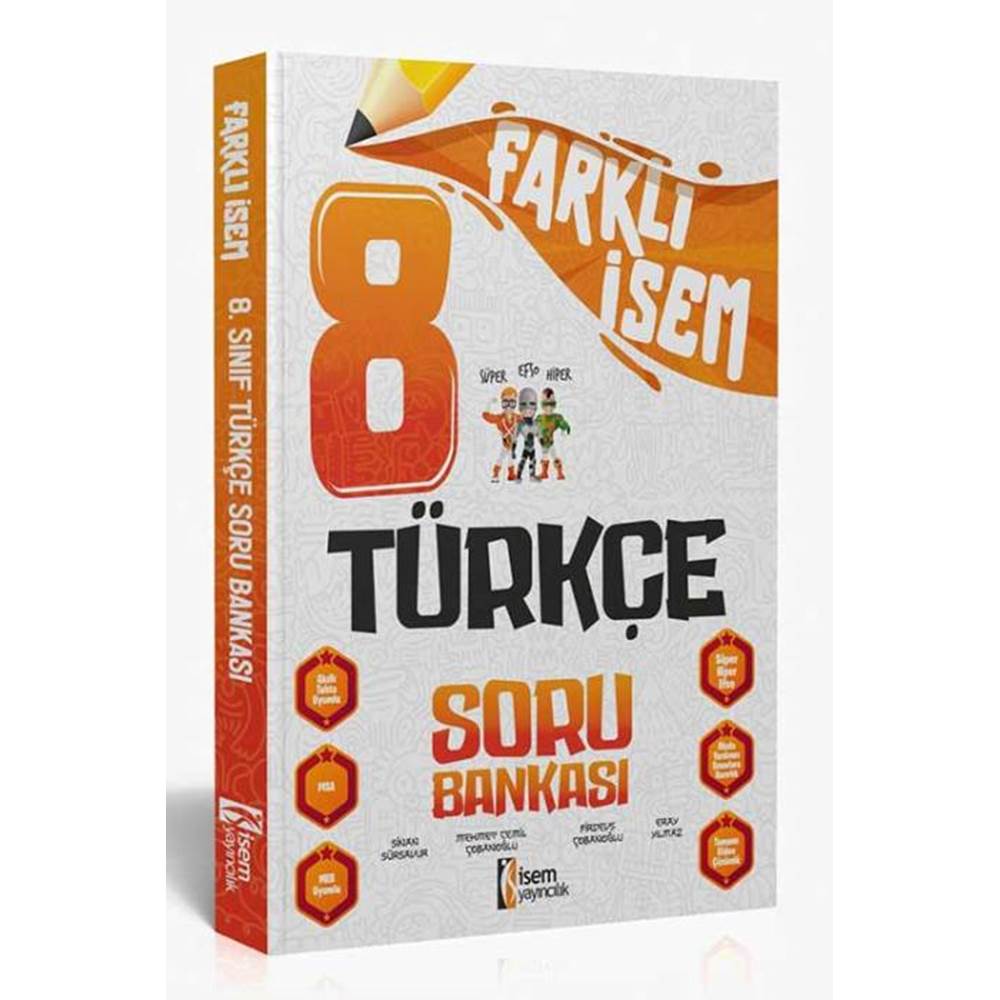 Farklı İsem 8. Sınıf Türkçe Soru Bankası İsem Yayıncılık