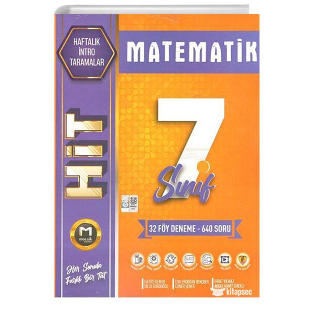 7. Sınıf Matematik Hit 32 lı Deneme Mozaik Yayınları