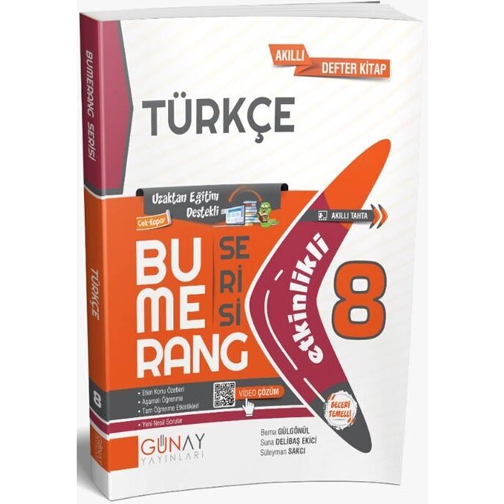 Günay 8. SINIF Bumerang Etkinlikli Türkçe