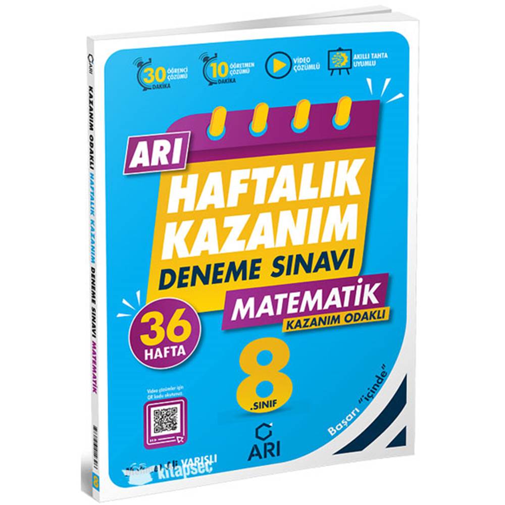 Arı 8 Sınıf Haftalık Kazanım Matematik deneme sınavı