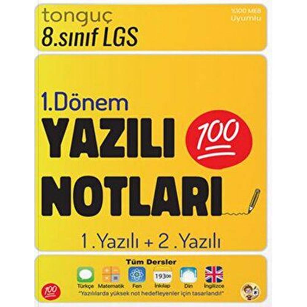 Tonguç Akademi 8. Sınıf Yazılı Notları 1. Dönem 1 ve 2. Yazılı