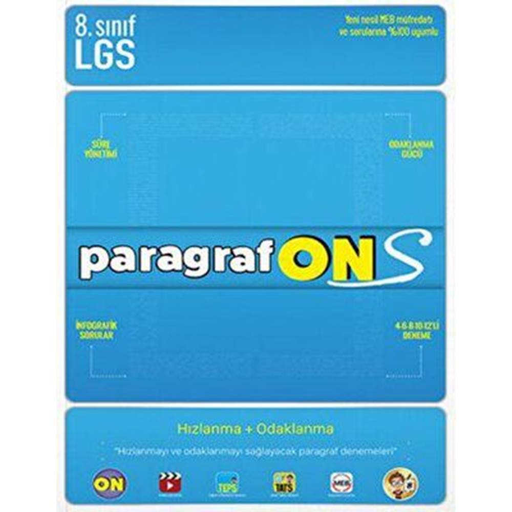 Tonguç Akademi ParagrafONS - 5,6,7 ve 8. Sınıf LGS