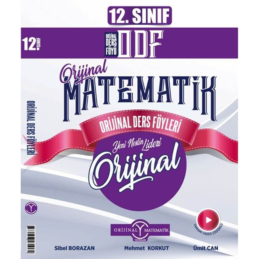 ORİJİNAL 12.SINIF MATEMATİK ODF-KDT SETİ - 2024