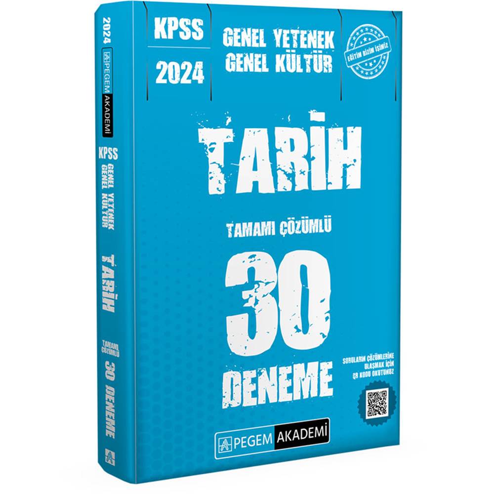 Pegem Akademi 2024 KPSS Genel Yetenek Genel KültürTarih 30 Deneme