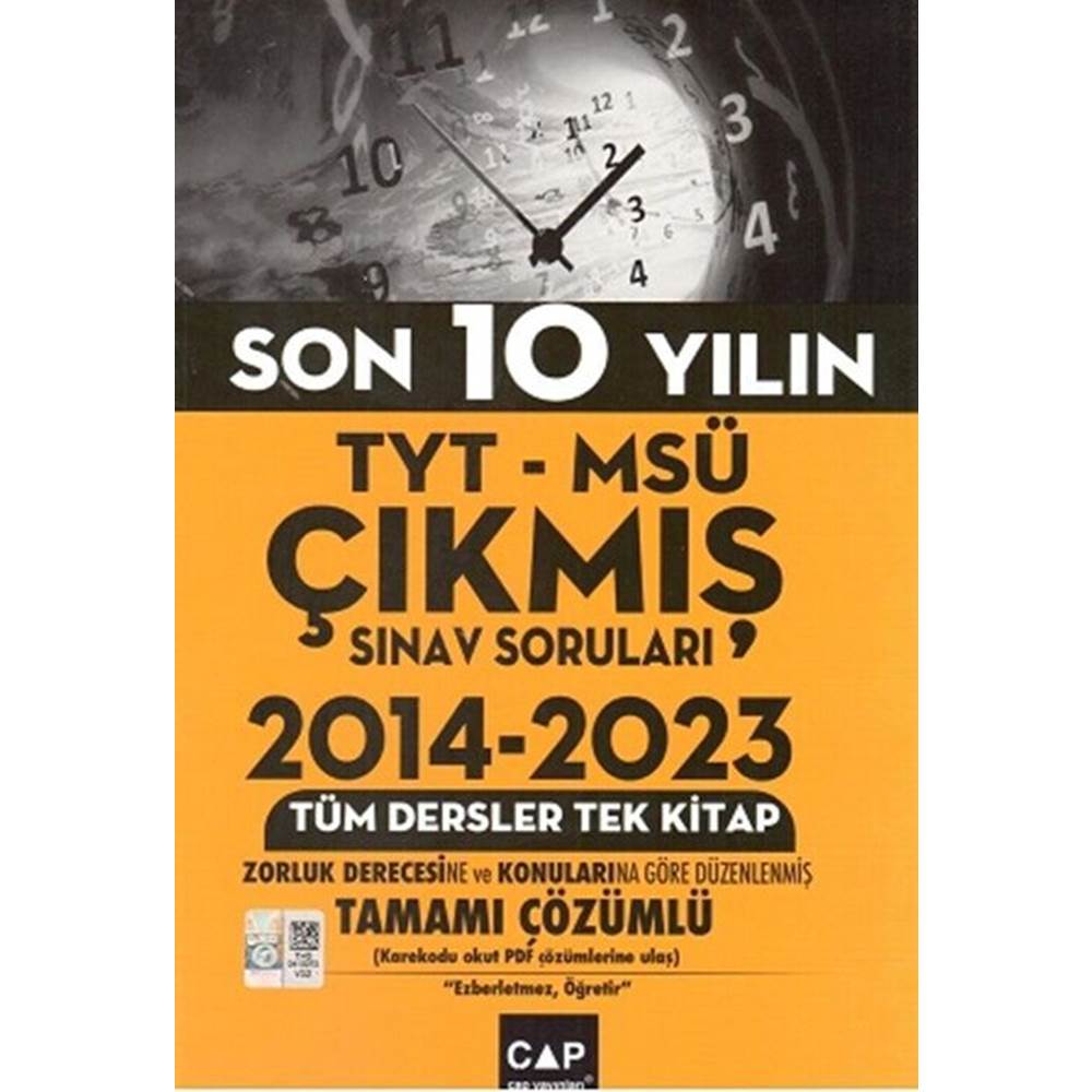 ÇAP TYT MSÜ ÇIKMIŞ SINAV SRLR TÜM TEK 2014-2023