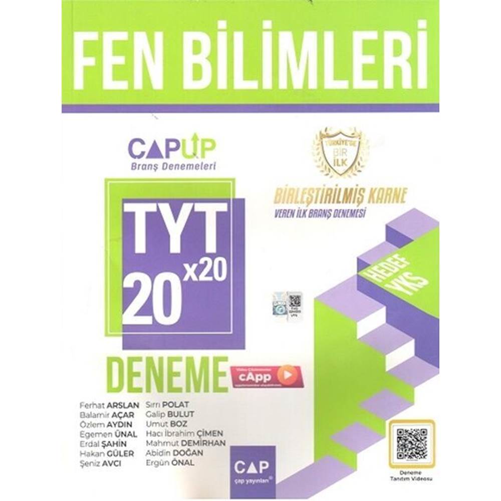 ÇAP TYT UP DENEME FEN BİLİMLERİ (20*20) - 2024