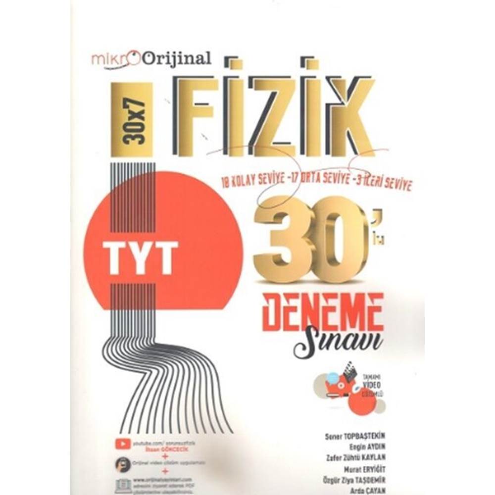 MİKRO ORİJİNAL TYT DENEME 30LU FİZİK - 2024