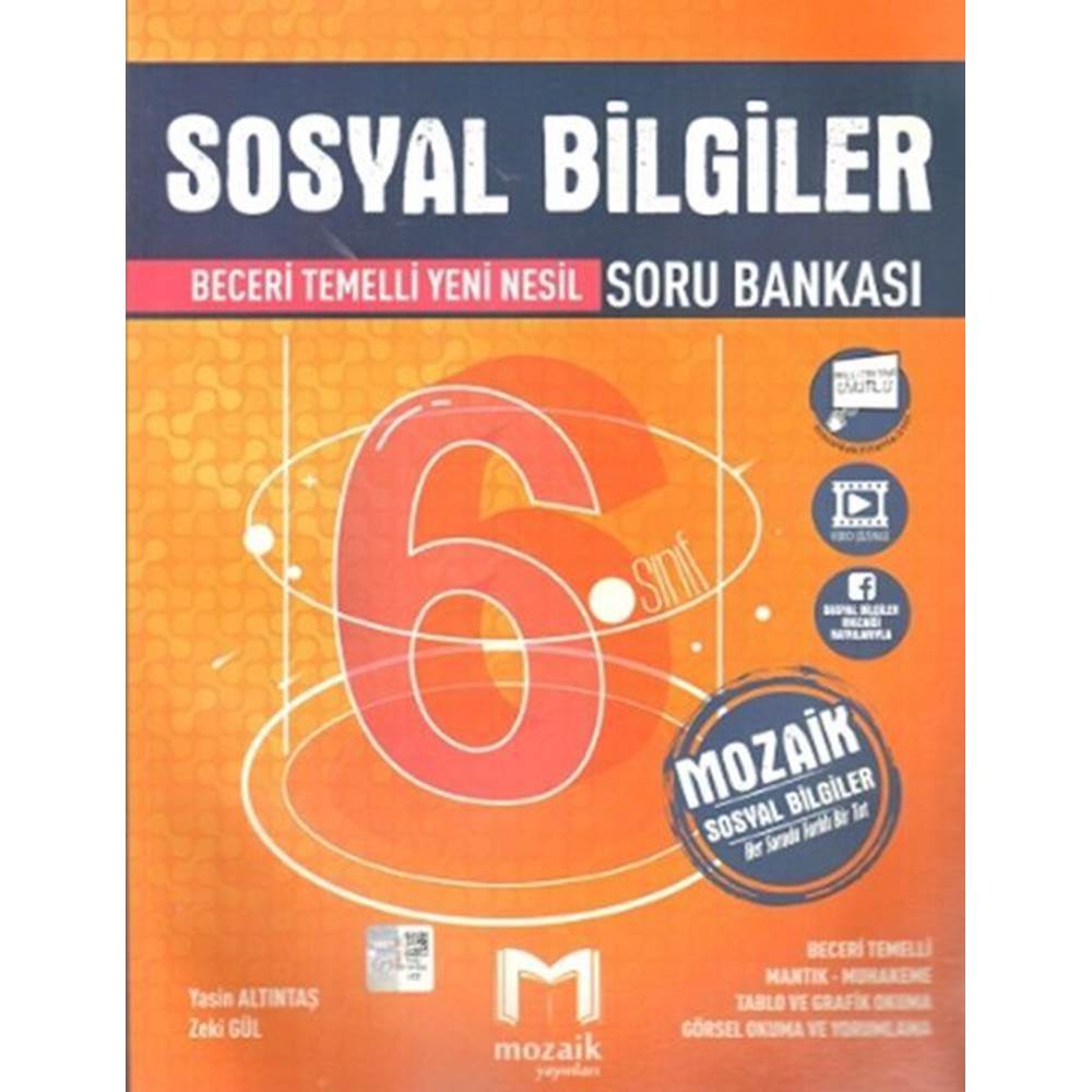 Mozaik Yayınları 6. Sınıf Sosyal Bilgiler Soru Bankası