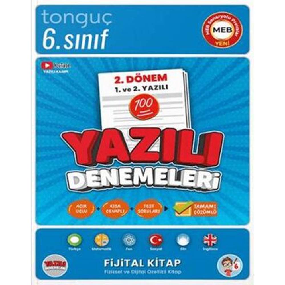 Tonguç Akademi 6. Sınıf Yazılı Denemeleri 2. Dönem 1 ve 2. Yazılı