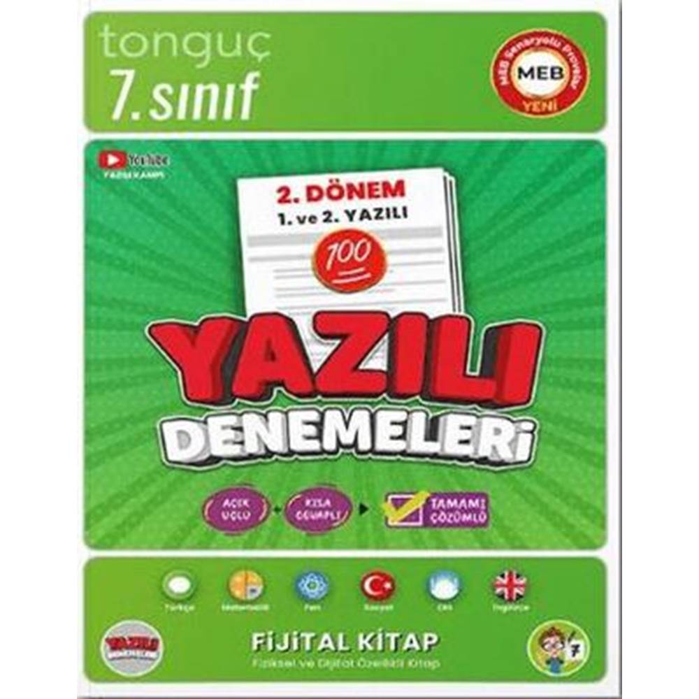 Tonguç Akademi 7. Sınıf Yazılı Denemeleri 2. Dönem 1 ve 2. Yazılı