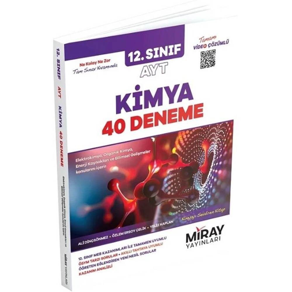 Miray 12. Sınıf AYT Kimya 40 Deneme