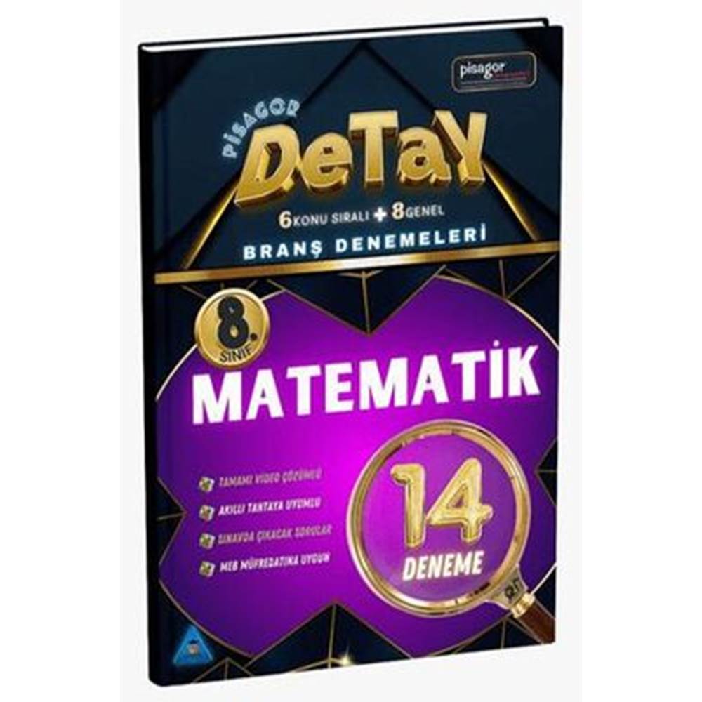 Zeka Küpü Yayınları 8. Sınıf Pisagor Detay 14`lü Matematik Branş Denemesi