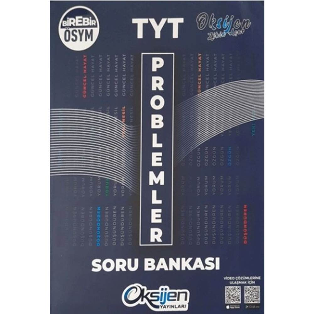 OKSİJEN TYT PROBLEMLER SORU BANKASI