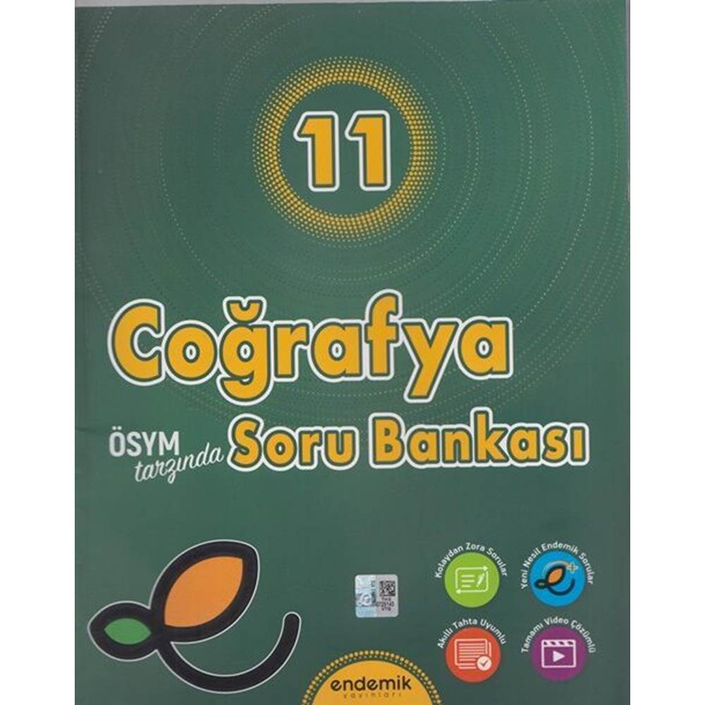 Endemik Yayınları 11. Sınıf Coğrafya Soru Bankası