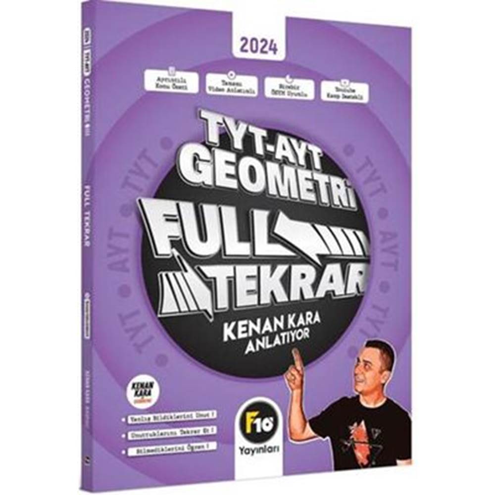 F10 Yayınları TYT-AYT Geometri Full Tekrar Video Ders Kitabı