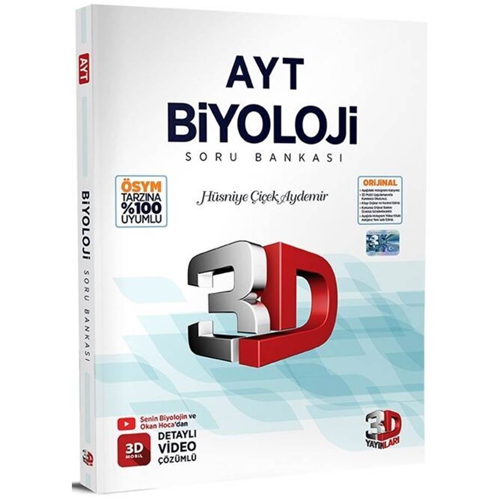 3D Yayınları AYT Biyoloji Soru Bankası