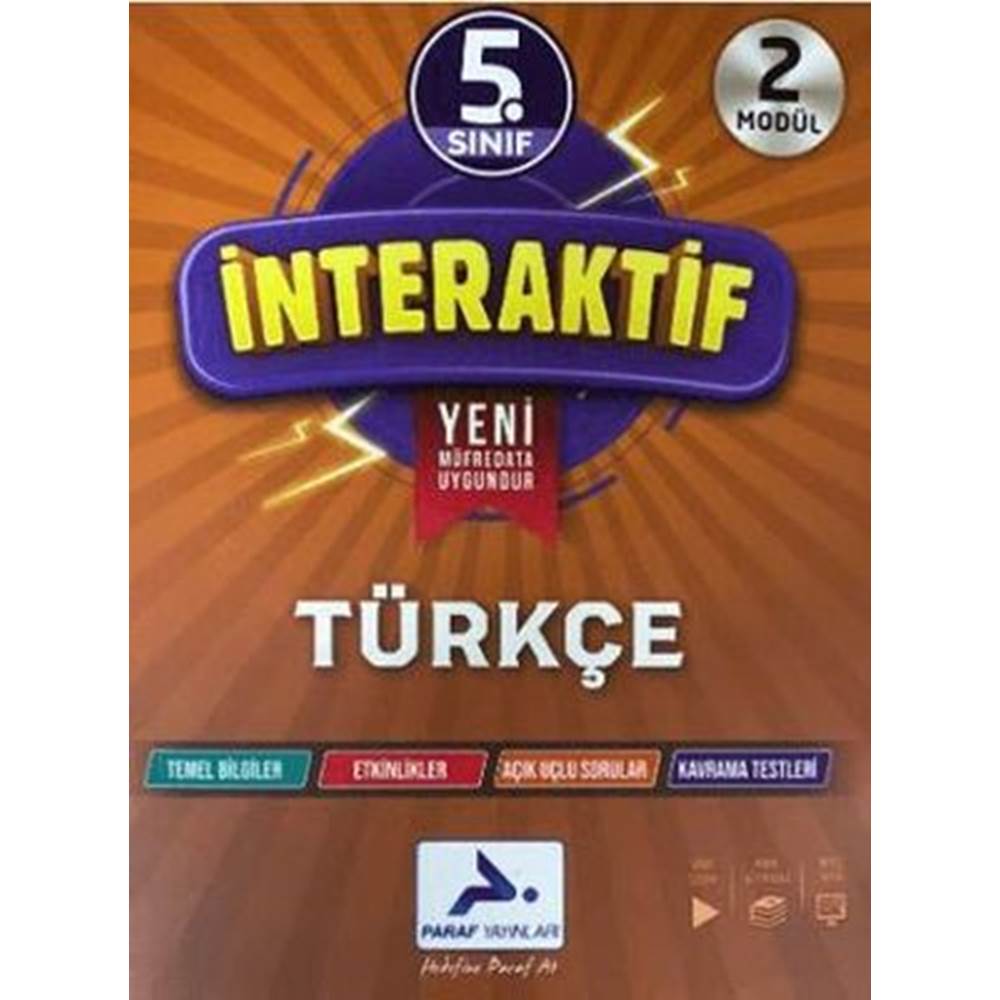 Paraf Yayınları 5. Sınıf İnteraktif Türkçe Soru Kütüphanesi