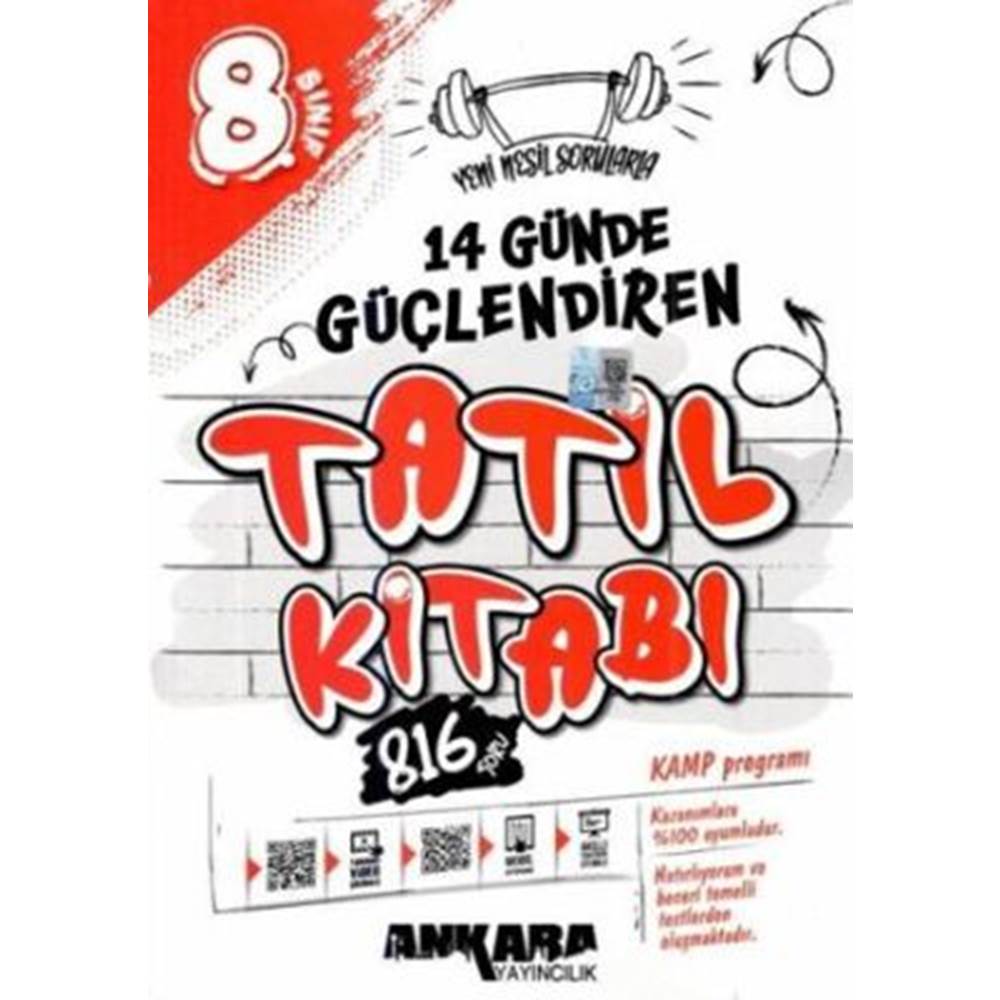 Ankara 8. Sınıf 14 Günde Güçlendiren Tatil Kitabı