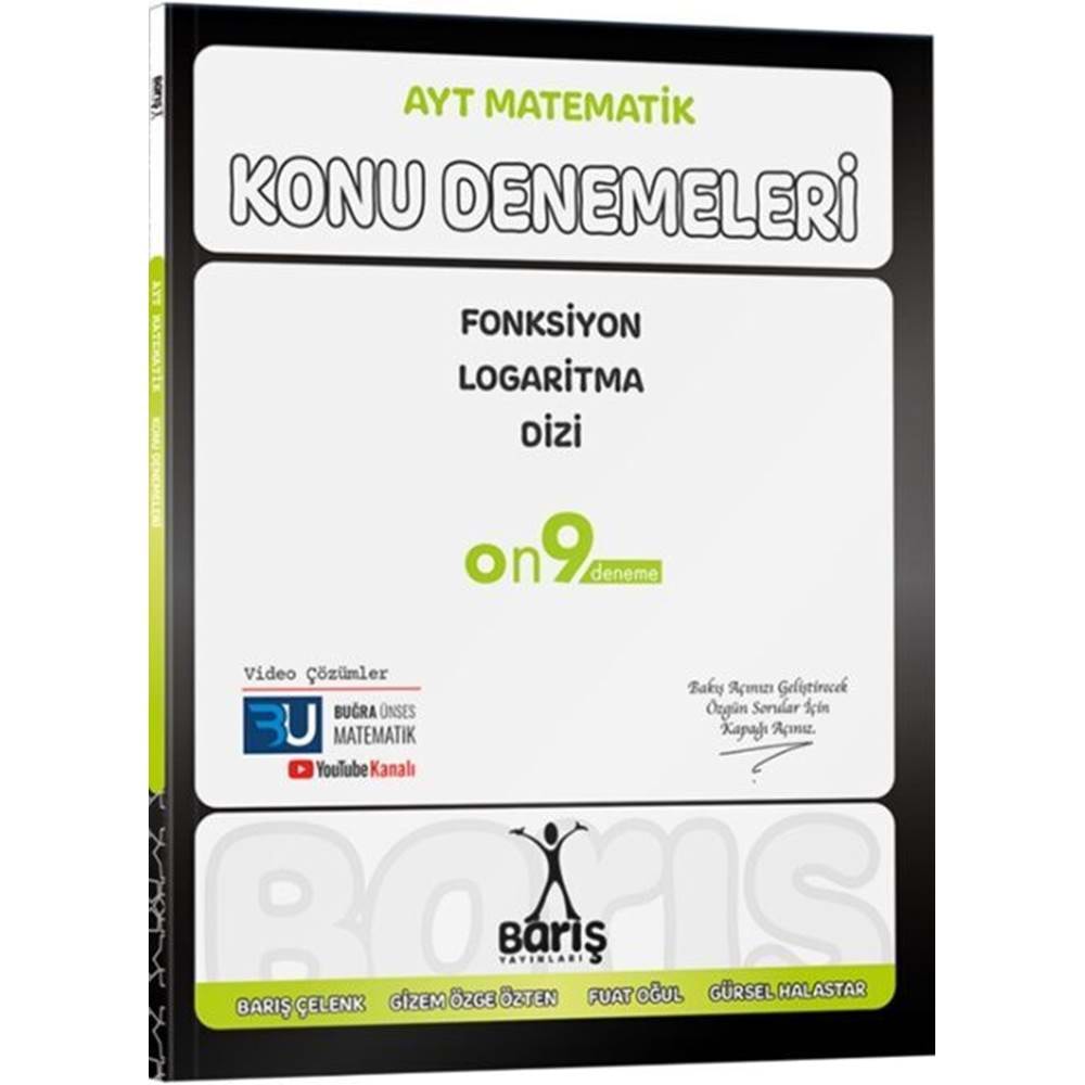 Barış Yayınları AYT Matematik Fonksiyon Logaritma Dizi Konu Denemeleri
