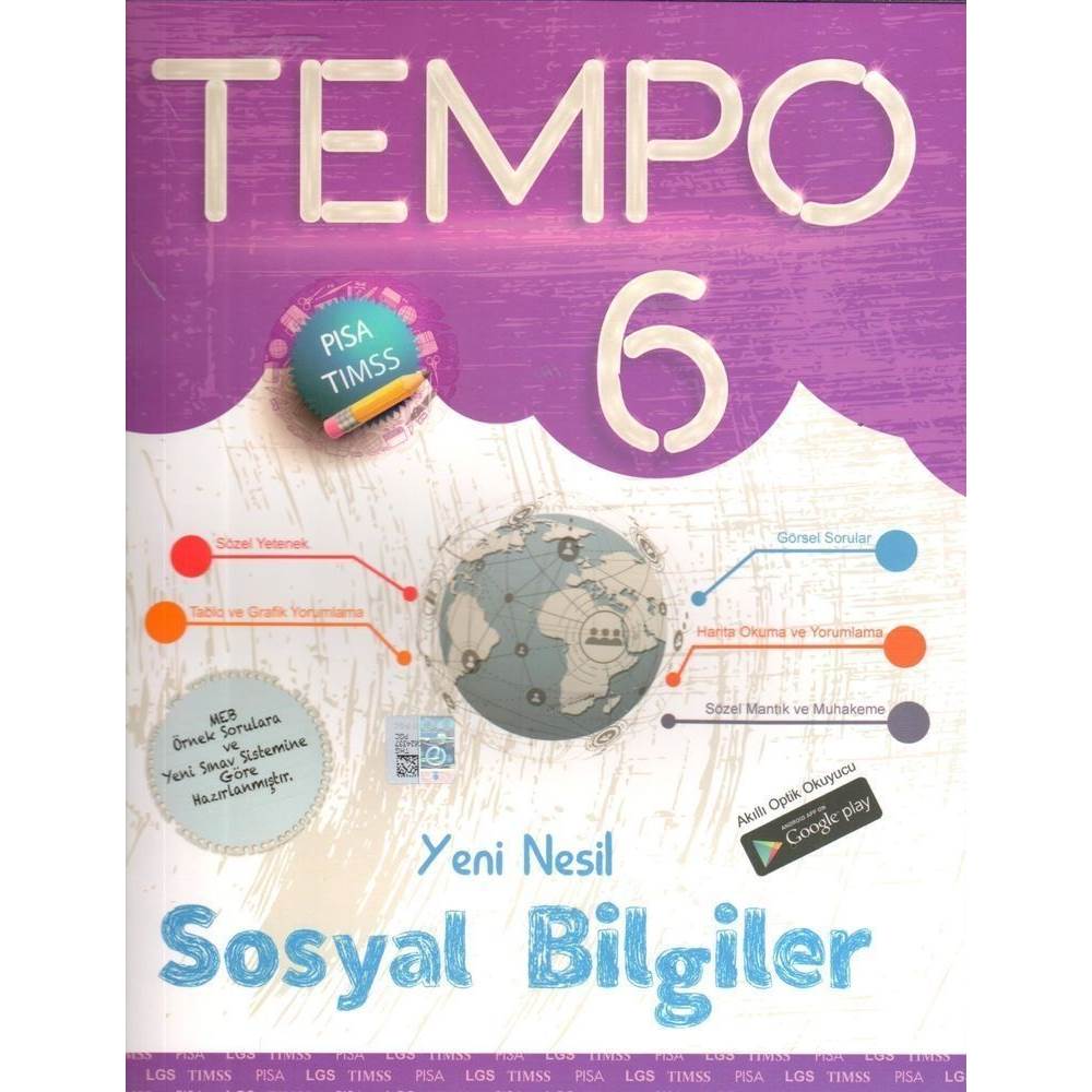 Kırmızı Beyaz Yayınları 6. Sınıf Sosyal Bilgiler Yeni Nesil Tempo