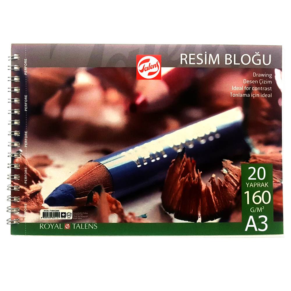 TALENS RESİM BLOĞU A3 - 160 GR - 20 YP - SPİRALLİ