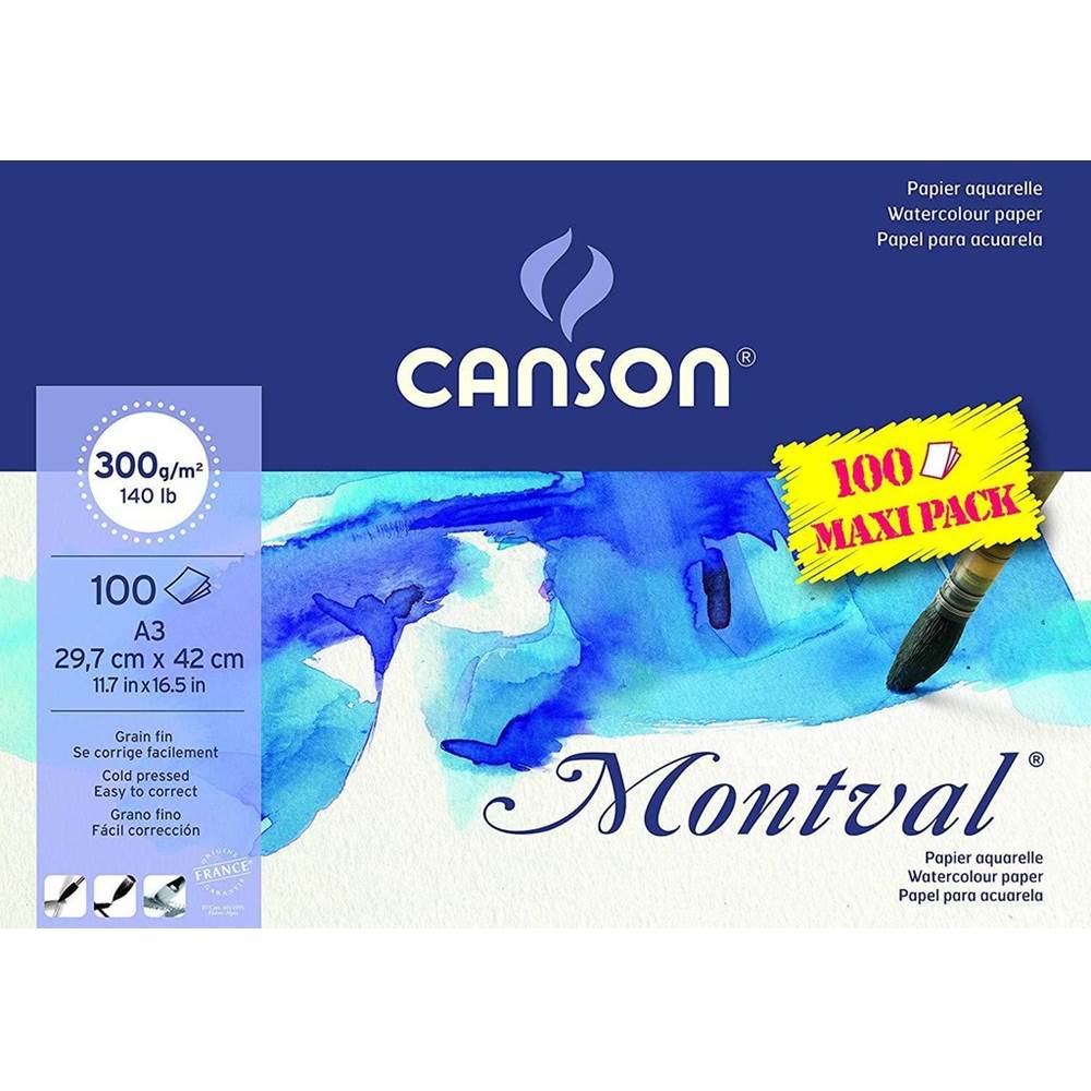 CANSON PAD CGC CANMONTV 100S A3 300G