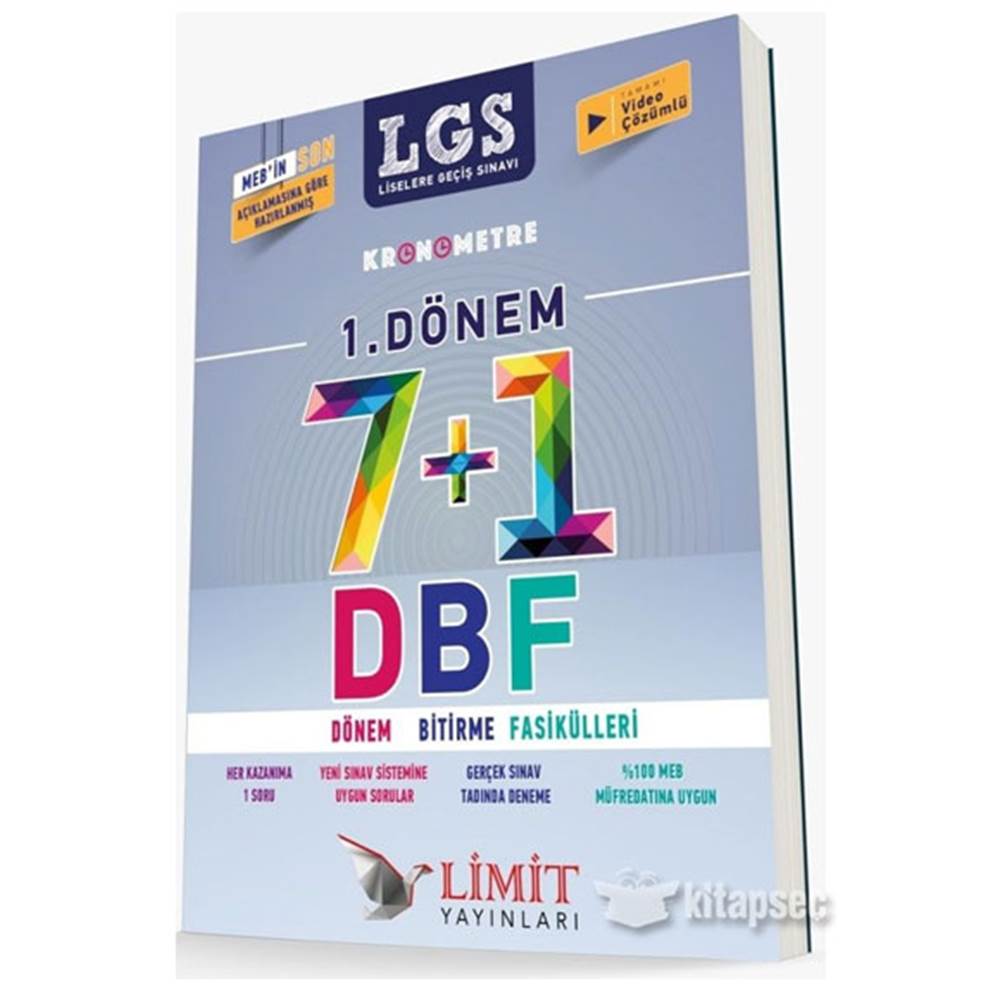 LİMİT LGS 1.DÖNEM 7+1 DÖNEM BİTİRME FASİKÜLLERİ