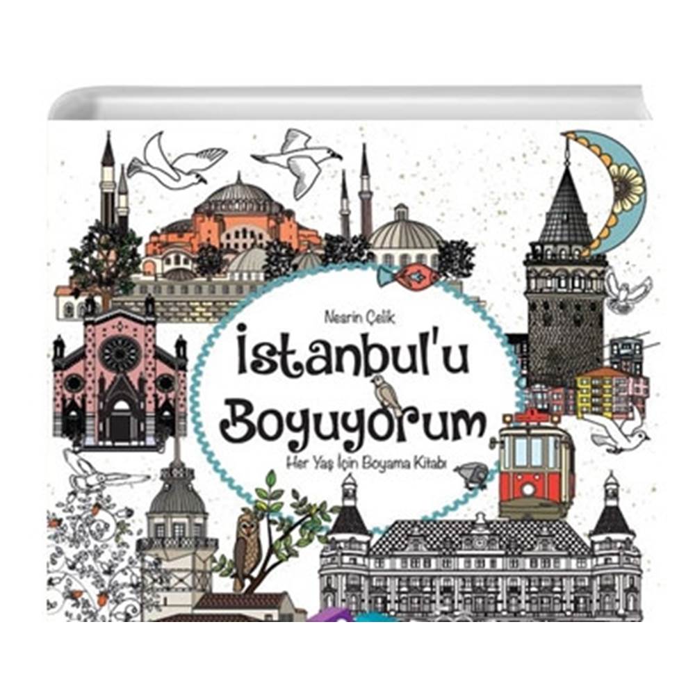 İstanbulu Boyuyorum Her Yaş İçin Boyama Kitabı