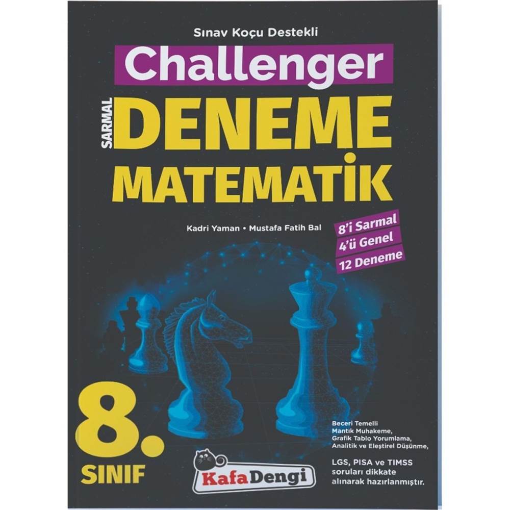 KafaDengi 8.Sınıf Challenger Matematik Branş Denemesi (12'li) (Tümü Video Çözümlü)