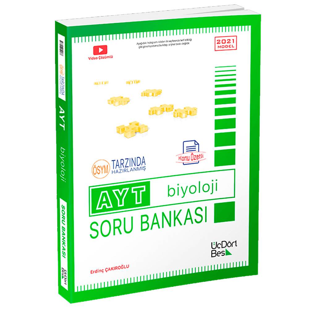 Üç Dört Beş AYT Biyoloji Soru Bankası