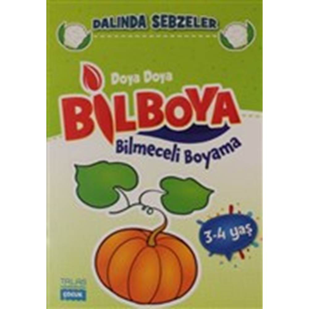 Doya Doya Bil Boya - Bilmeceli Boyama - Dalında Sebzeler - 3-4 Yaş