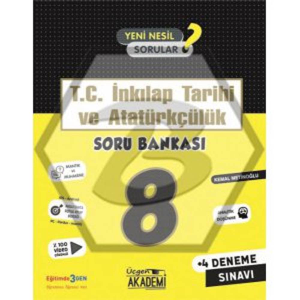 Üçgen Yayıncılık 8. Sınıf T.C. İnkılap Tarihi ve Atatürkçülük Soru Bankası