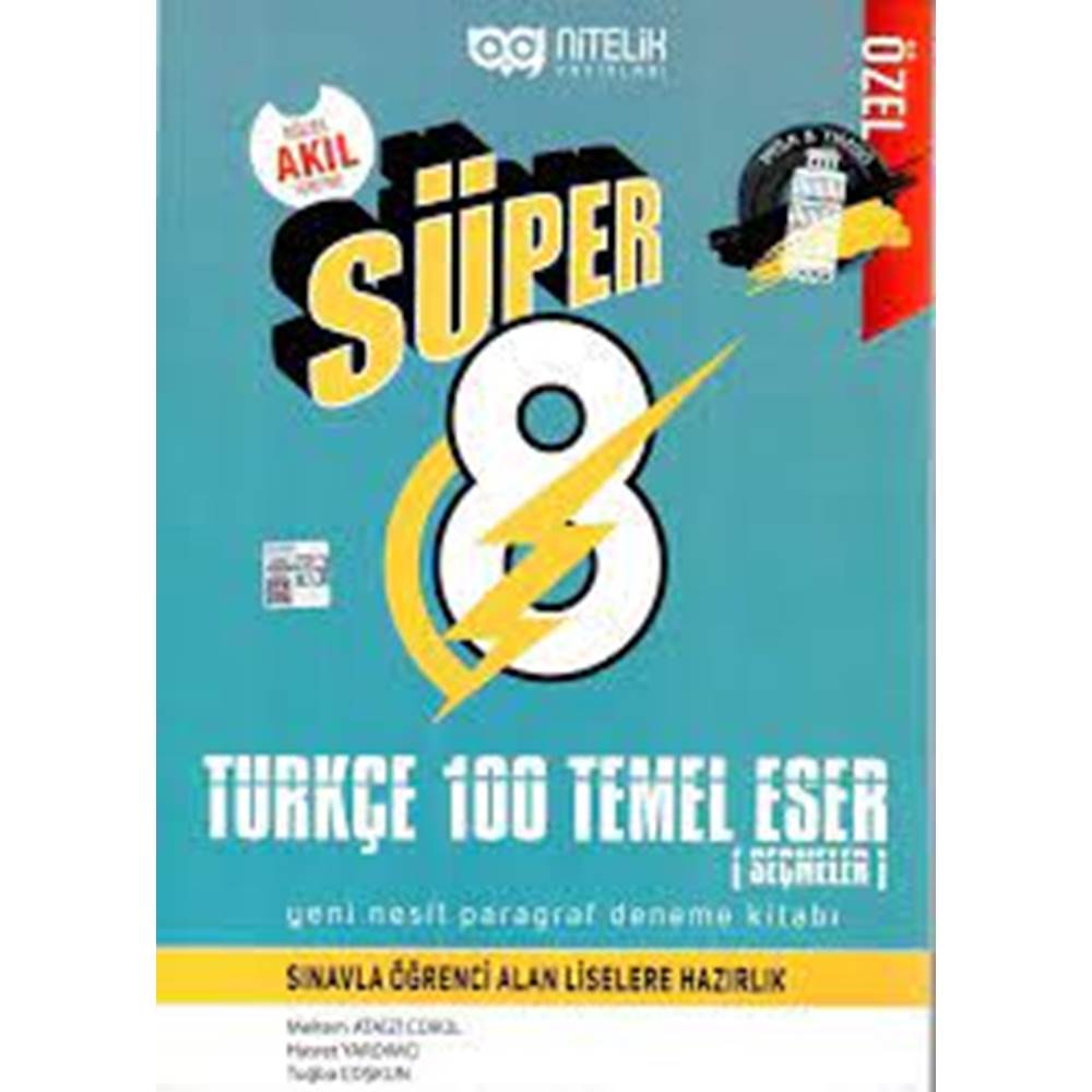 Nitelik 8.Sınıf 100 Temel Eser (B) Süper Soru Yeni Nesil