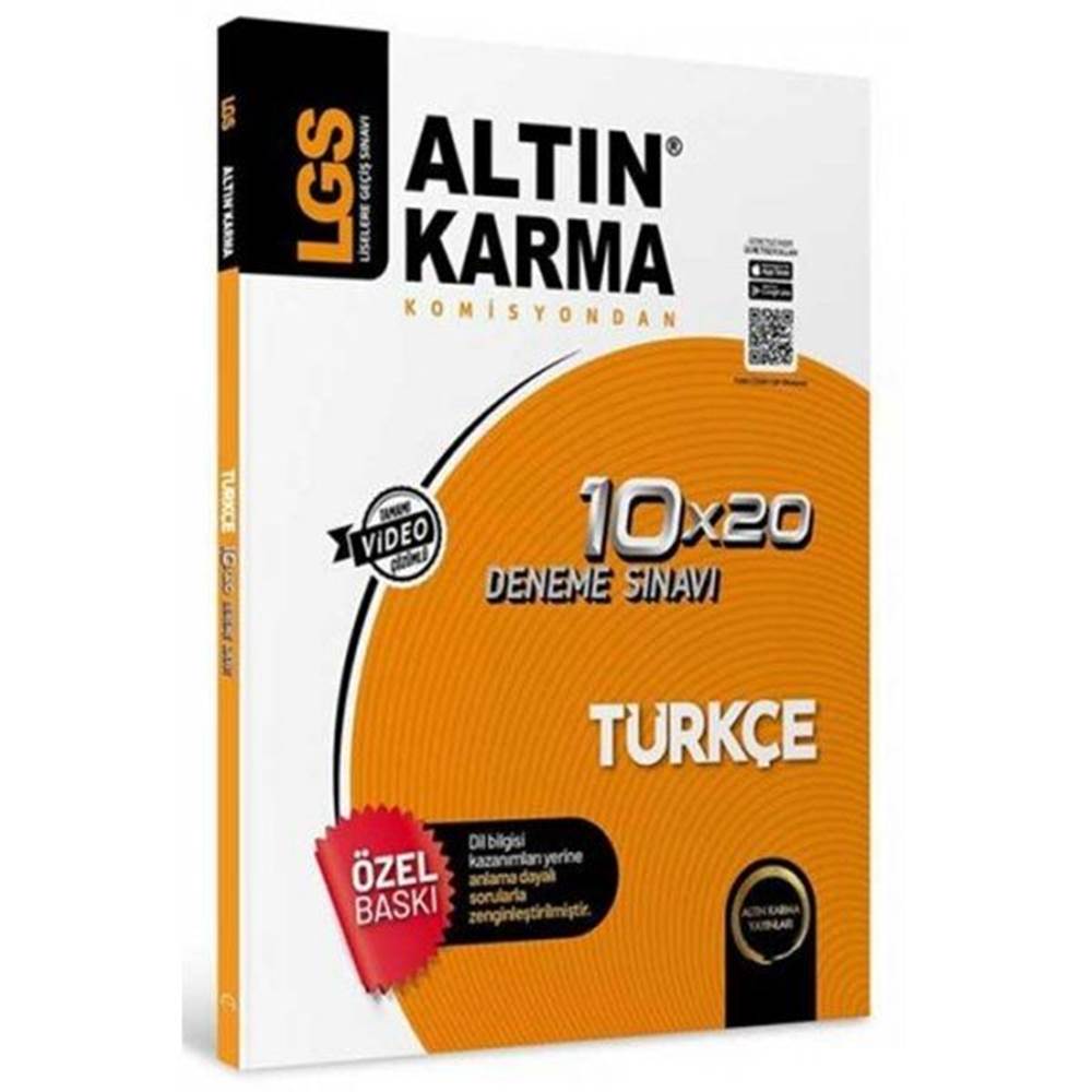 Altınkarma LGS 8.Sınıf Türkçe 10*20 Branş Deneme