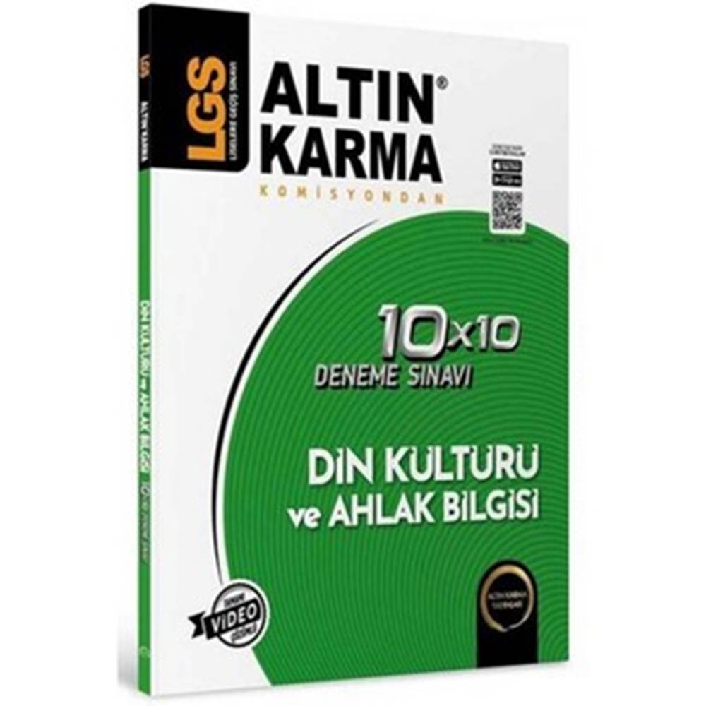 Altınkarma LGS 8.Sınıf Din Kütürü ve Ahlak Bilgisi 10*10 Branş Deneme