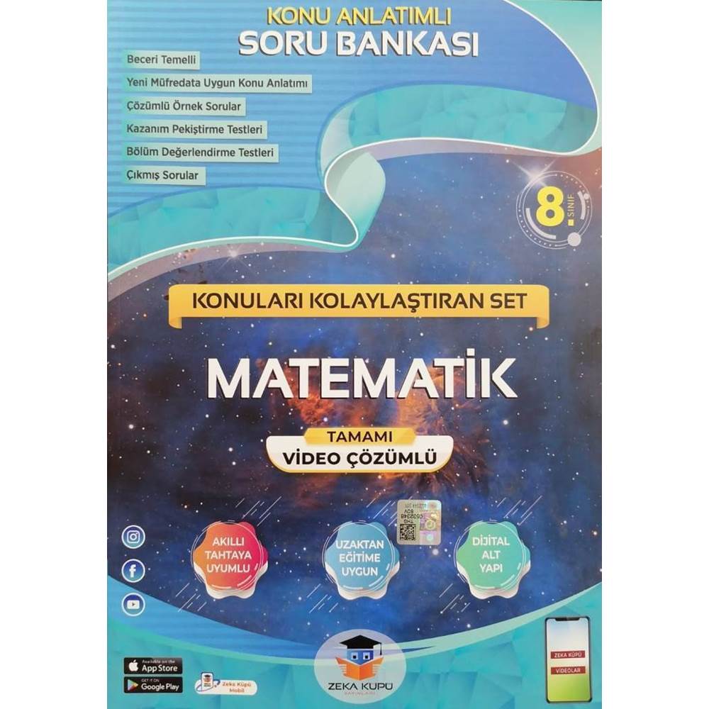 ZEKA KÜPÜ 8. SINIF 8.SNF MATEMATİK KONU ANLATIMLI S.B.