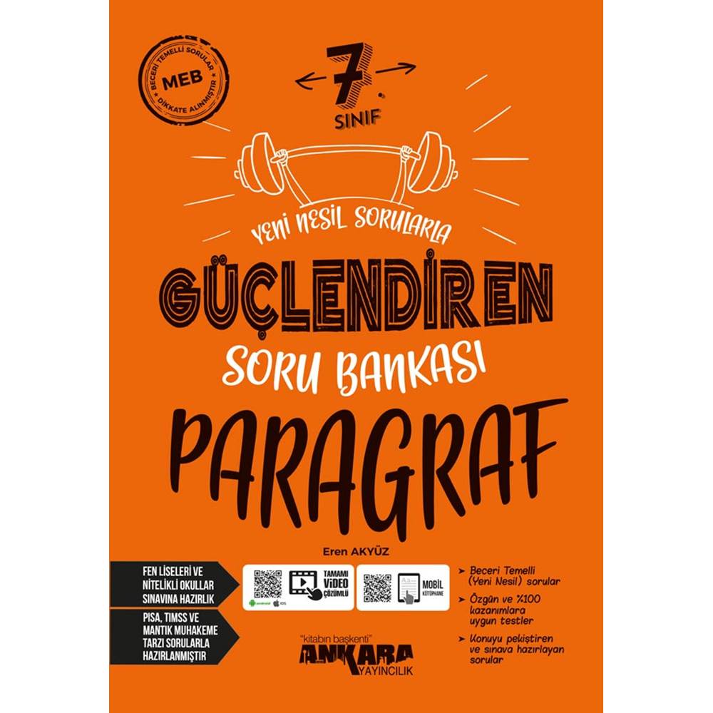 ANKARA 7.SINIF PARAGRAF SORU BANKASI