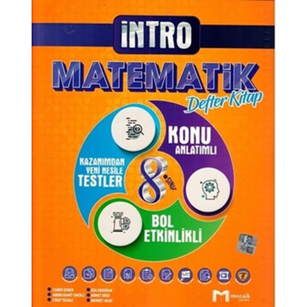 8. Sınıf Matematik İntro Konu Anlatımlı Defter Kitap Mozaik Yayınları