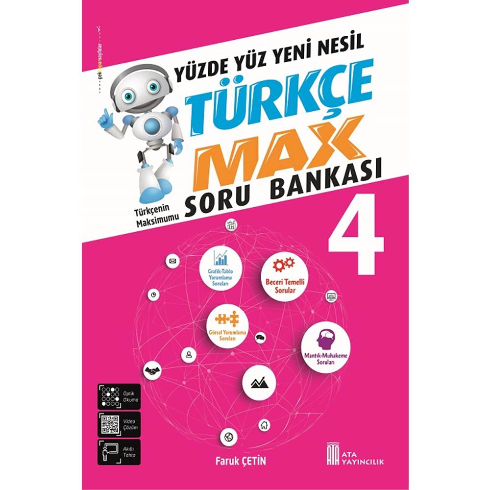 ATA 4. SINIF TÜRKÇE-MAX BECERİ TEMELLİ TÜRKÇE SORU BANKASI